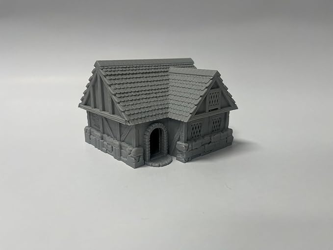 Tabletop Miniature Little Town Building Terrains Compatible - 18mm Scale - Image 5