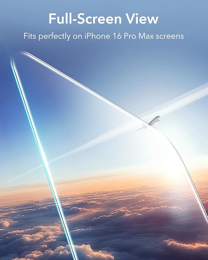 ESR 3 Pack for iPhone 16 Pro Max Screen Protector, Tempered Glass Film - Image 6