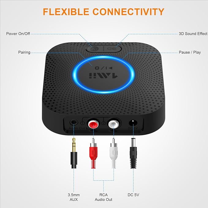 1Mii B06 Plus Bluetooth Receiver, HiFi Wireless Audio Adapter - Image 4