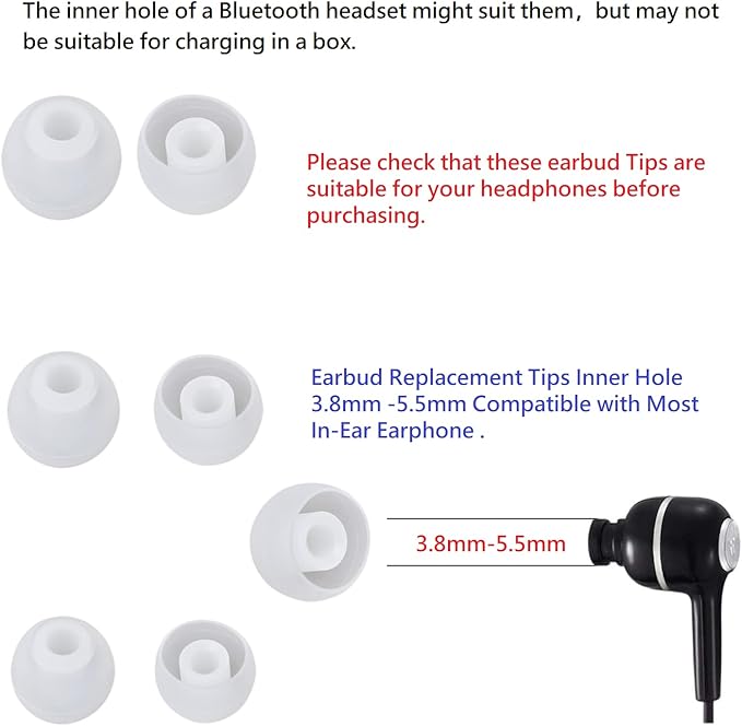 Earbud Replacement Tips Silicone Earbud Tips Earbuds Cushions - Image 5