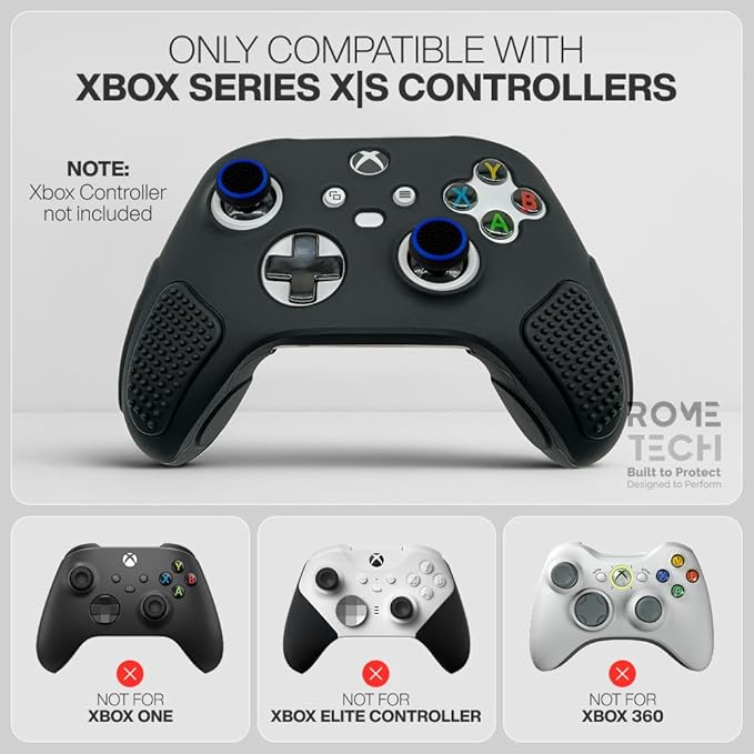 for Xbox Controller Series X/S Silicone Protective Cover, Soft Skin Xbox - Image 3
