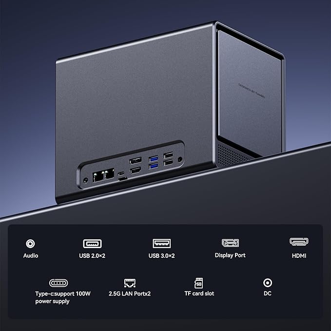 AOOSTAR WTR PRO AMD Ryzen 7 5825u 4 Bay NAS Mini PC, NO RAM NO SSD, 4K HDMI - Image 4
