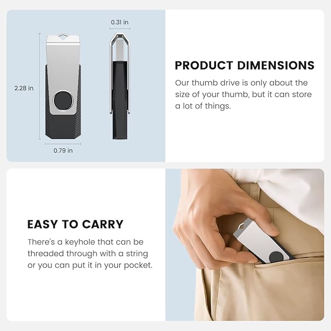 Aiibe 128GB USB 3.0 Flash Drive 5 Pack - Image 4