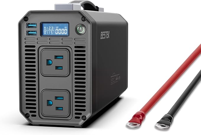 BESTEK 1200 Watt Power Inverter, 12V DC to 110V AC Car Inverter - Image 8