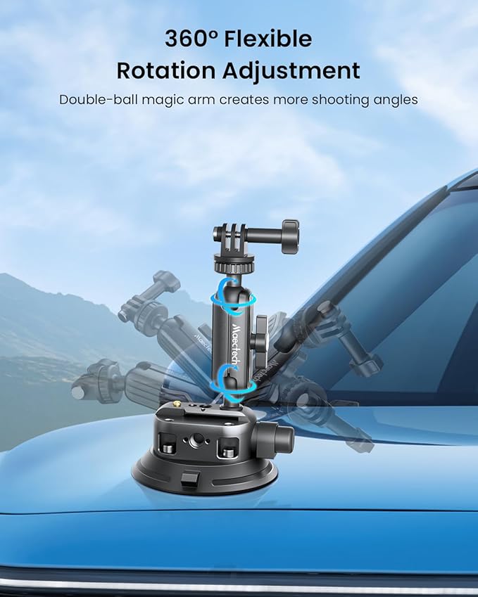 4" Suction Cup Mount with Magic Arm - Image 3