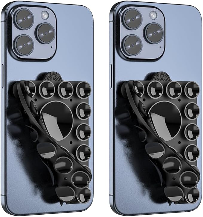ZYCCER Double Sided Silicone Suction Phone Holder Mount, Compatible by ZYCCER