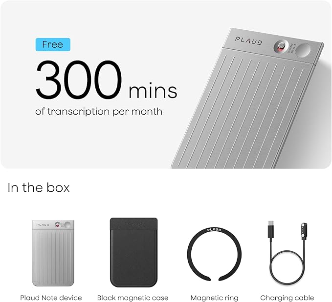 Plaud Note AI Voice Recorder Black - Image 9