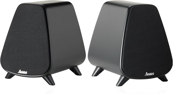AS31 Active Bookshelf Speakers – 80W RMS 2-Way Stereo / 3″ Long-Stroke Woofer & by BookshelfSpeakers