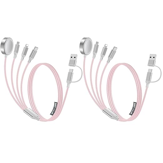 2 Pack Charging Cable for Apple Watch Charger/Samsung/iPhone Charger, by HitfineLLC