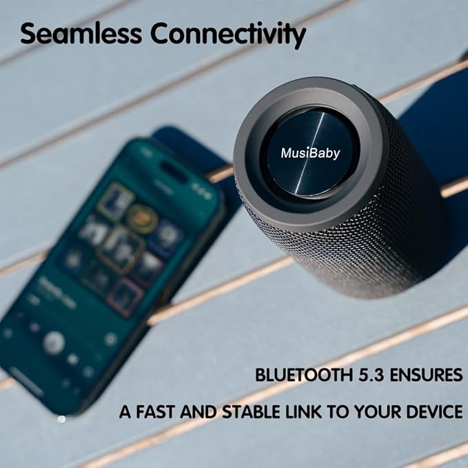 Bluetooth Speaker, MusiBaby M68 Small Portable Speaker:Speaker - Image 7