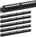 ICC CAT5e Patch Panel, UL Listed & PoE++ Rated Gigabit Applications, Rackmount by ICC