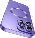 Magnetic for iPhone 16 Pro Case Slim Soft Silicone Bumper Shockproof Metallic by LEKEVO
