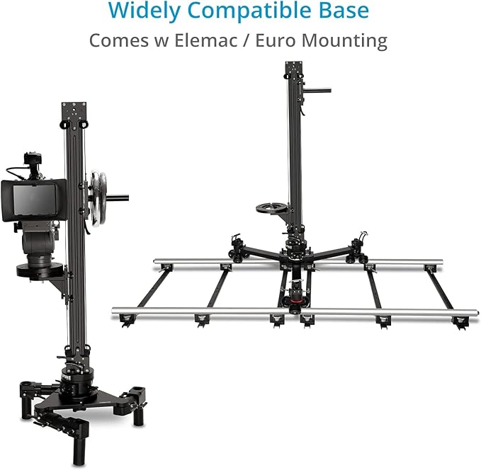 Proaim Alpine Vertical Tower Mitchell Camera Slider w Euro Base + Bag Packing - Image 3