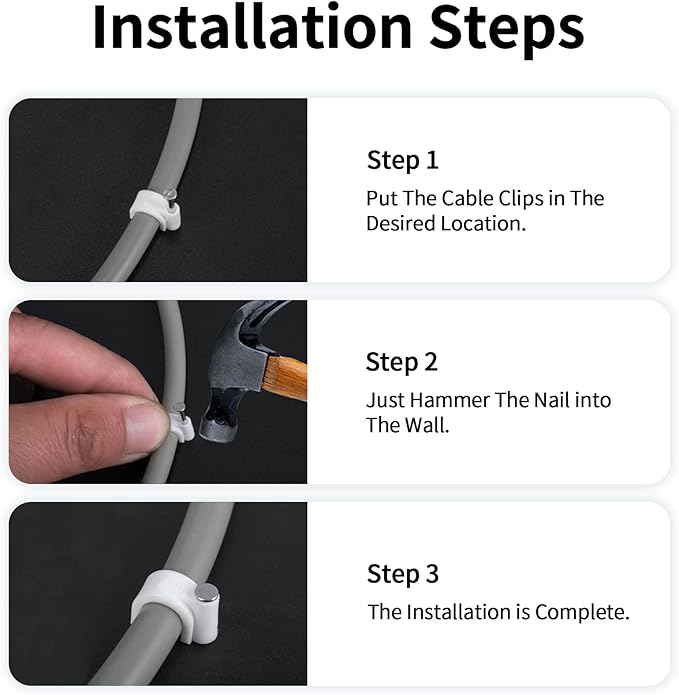 Cable Clips, Wire Wall Clips - Image 3
