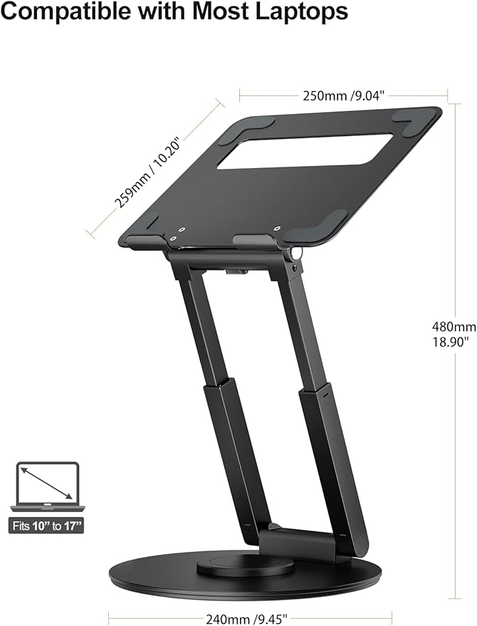 tounee Telescopic Laptop Stand for Desk - Image 5