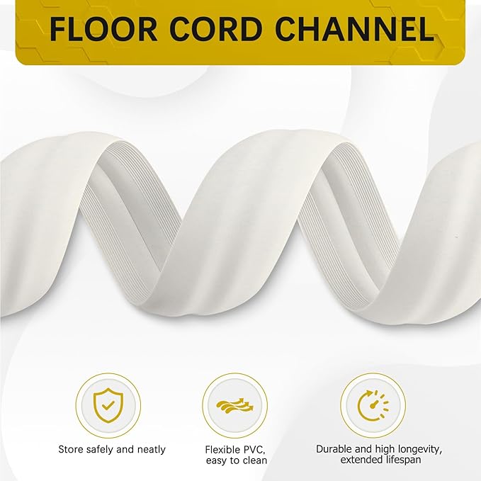 Floor Cord Cover 3.3FT Cord Covers - Image 3