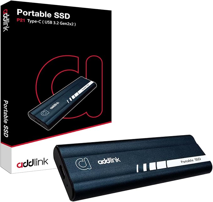 Addlink P21 2TB Portable External SSD, 000MB/s Read, USB 3.2 Gen 2x2, by AddlinkTechnologyCorp