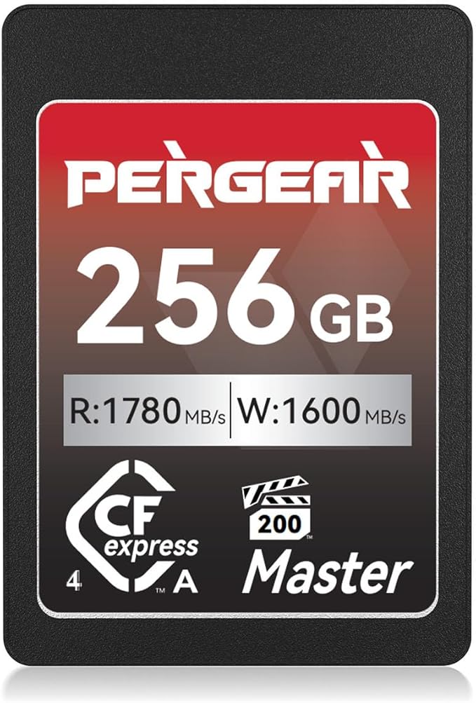 Pergear 256GB CFexpress 4.0 Type A Memory Card VPG200, 8K 30P Video Recording by PERGEAR