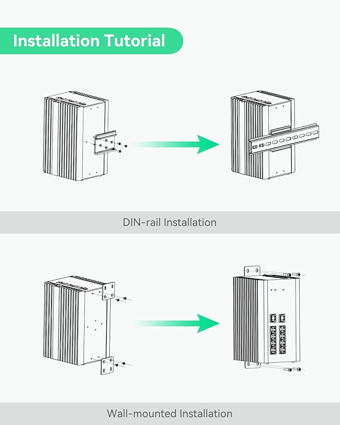 LINOVISION Industrial 8 Ports Gigabit Managed PoE Switch - Image 7