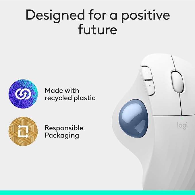 Logitech Ergo M575S Wireless Trackball Mouse, Wireless Ergonomic Mouse - Image 9
