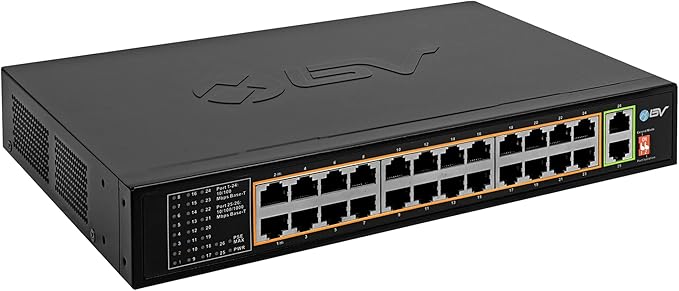 BV-Tech 24 Port PoE+ Switch by BV-Tech