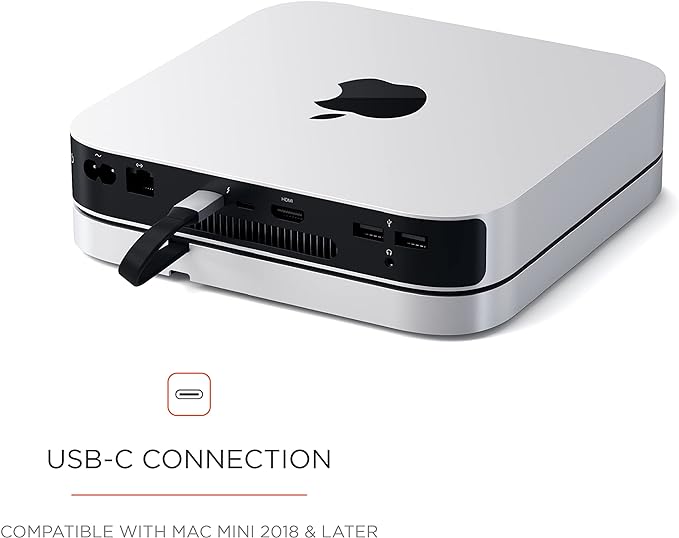 Satechi USB C Hub, Type-C Aluminum Stand & Hub, USB-C Data Port, Micro/SD Card - Image 4
