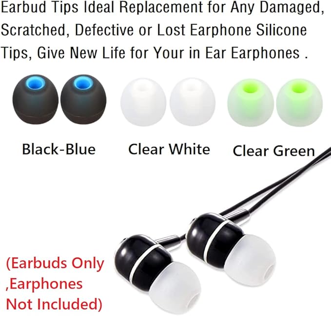 Earbuds Replacement Tips Silicone Earbud Tips Ear Gels Fit - Image 5