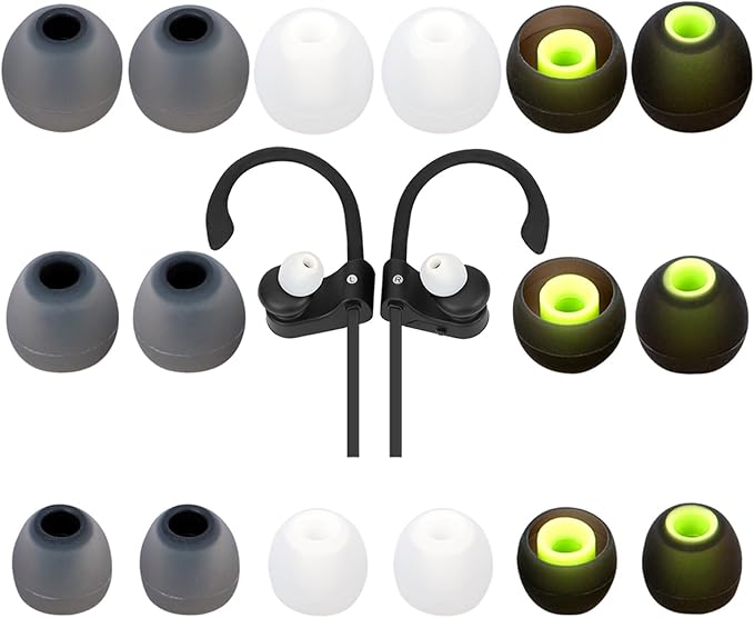 Earbud Tips Ear Bud Tips Soft Anti Slip Washable and Reusable Silicone by Unknown