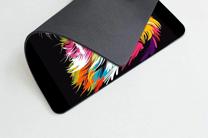 Square Mouse Pad Colorful Dog Portrait-1, Gaming Mouse Pads - Image 4