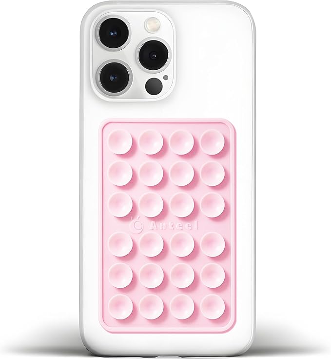 Anteel Medium-Sized Silicone Suction Phone Case Adhesive Mount, Enhanced by JingJinYY