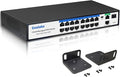 19-Port Ethernet PoE Switch, 16 PoE+ Ports @240W, 2 Uplink Gigabit Ports + 1 by Goalake