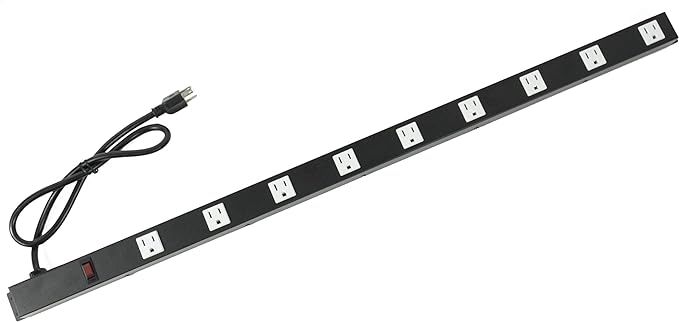 9 Outlets 3 Feet Power Cord 3 Feet Body Opentron OT3093 Heavy Duty Metal Surge by opentron