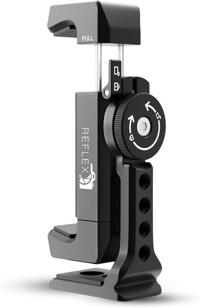 REFLEX CAMERA Metal Mobile Phone Tripod Mount, 360° Rotatable - Image 2