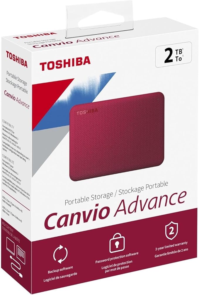 Toshiba Canvio Advance 2TB Portable External Hard Drive USB 3.0 - Image 12