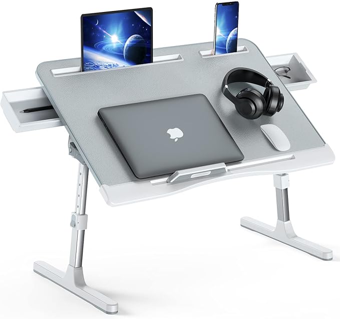 Laptop Bed Tray Desk, Foldable and Adjustable Lap Table by KLEAR