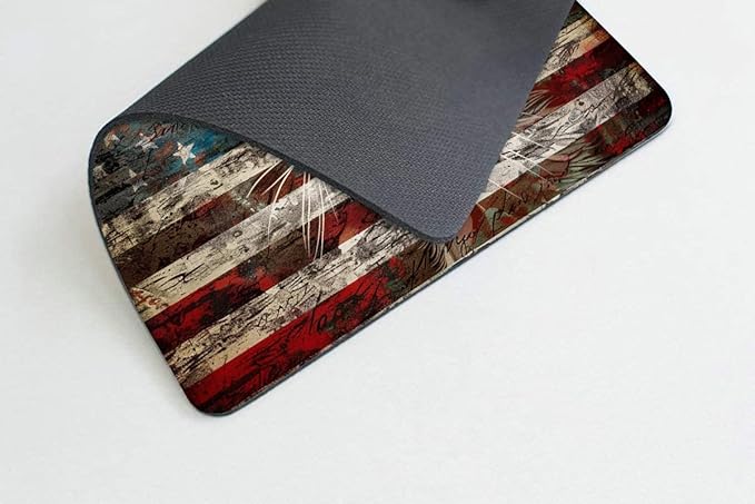 Square Mouse Pad Colorful Cat and National Flag-3, Gaming Mouse Pads - Image 3