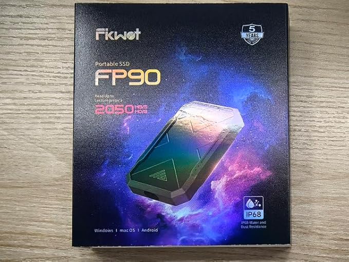 1TB Portable SSD, USB 3.2 Gen2 USB-C, IP68 Water & Dust Resistant, Shockproof - Image 10