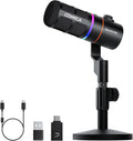 EJoy D10 PRO Wireless USB Gaming Microphone – RGB Dynamic Mic by COMICA