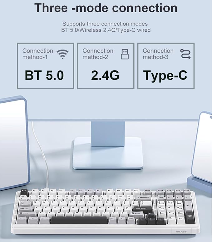 x Aula F99 Pro Wireless Mechanical Keyboard - Image 2