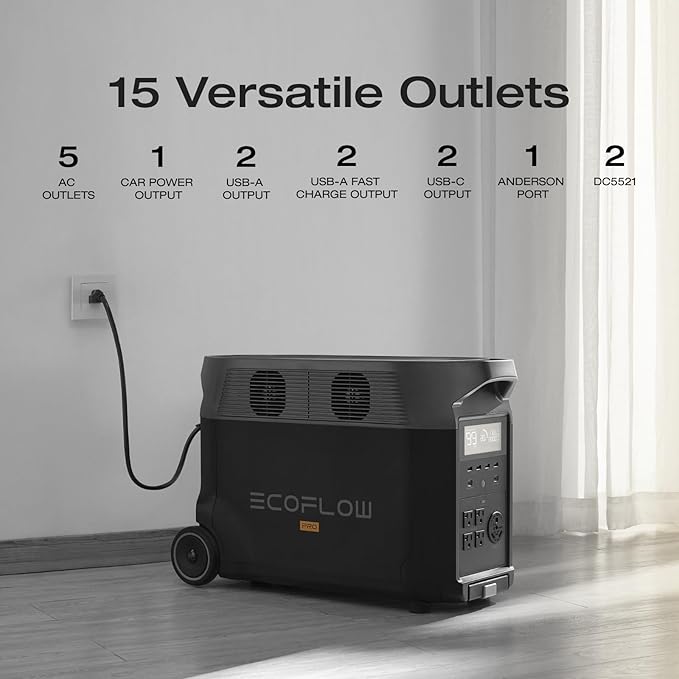 EF ECOFLOW Portable Power Station 3600Wh DELTA Pro, 2.7H to Full Charge - Image 6