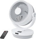 Fan for Bedroom, 120°Vertical Manual +90°Oscillating Desk fan, 60ft Powerful by PNTCK