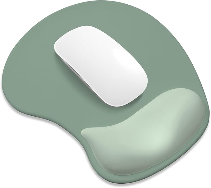 ITNRSIIET Ergonomic Mouse Pad, Cushioned Gel Wrist Rest, Non-Slip Base by +ITNRSIIET