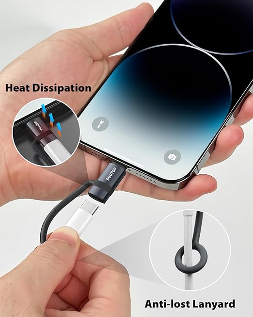 USB C to Lightning Adapter, Type C to Lightning Adapter Support 36W PD Fast - Image 3