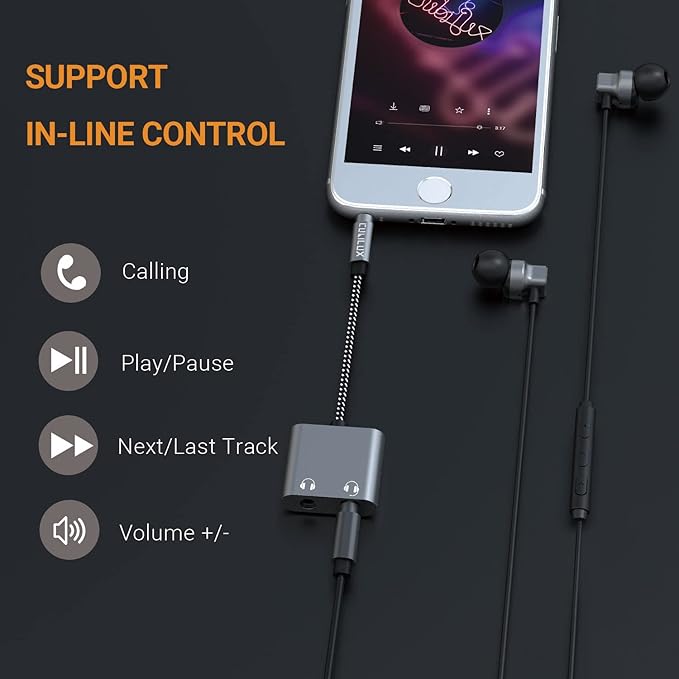 Cubilux 3.5mm Male to Dual Female Headphone Jack Splitter - Image 4