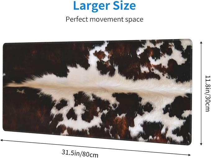 Gaming Mouse Pad, Large Non-Slip Rubber Base Mousepad, Keyboard Mouse Mat - Image 4