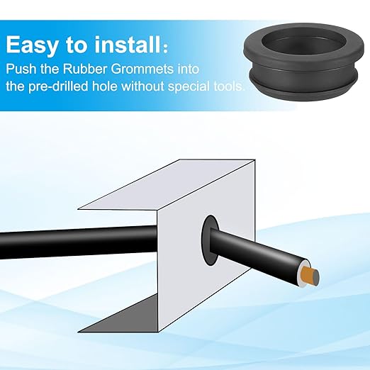 PATIKIL 34.6mm / 1-3/8 Inch Drill Hole, 1 Inch ID Rubber Grommets - Image 4