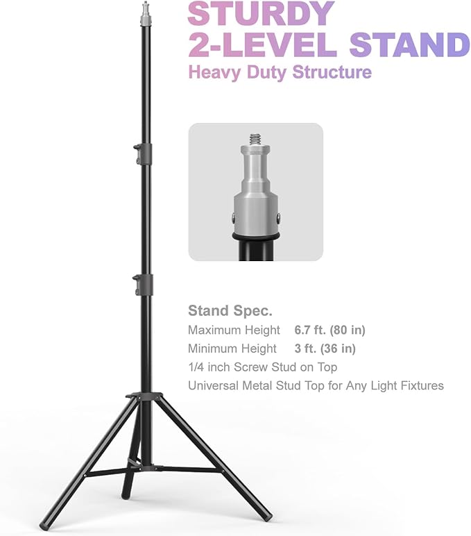 LimoStudio 3400W Output Remote Control, 22 x 32 inch Softbox 85W Bulbs Light Kit - Image 9