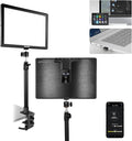 NEEWER 15.5" LED Streaming Key Light, Clamp on Desk Panel Video Lighting by Neewer
