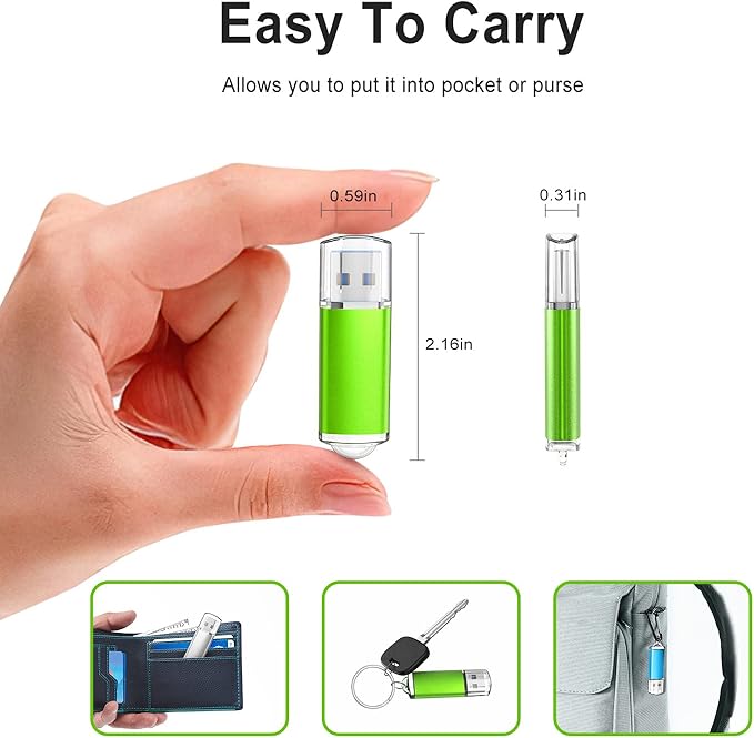 TOPESEL 32GB 10Pack 3.0 USB Flash Drive High Speed 32G Thumb Drive Memory Stick - Image 4