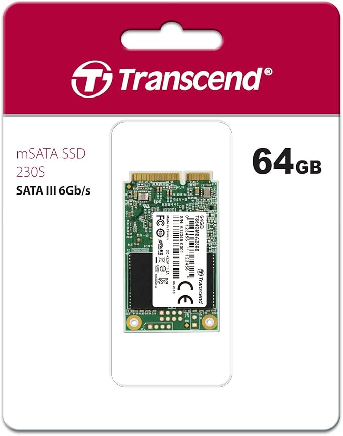Transcend 64GB SATA III 6GB/S MSA230S mSATA SSD 230S Solid State Drive - Image 3